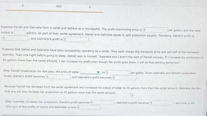 Solved 3 Breakdown Of A Cartel Agreement Consider A Town In Chegg