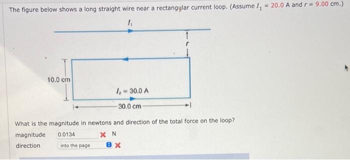 Solved The Figure Below Shows A Long Straight Wire Near A Chegg