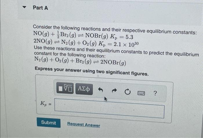 Solved Consider The Chemical Equation And Equilibrium Chegg