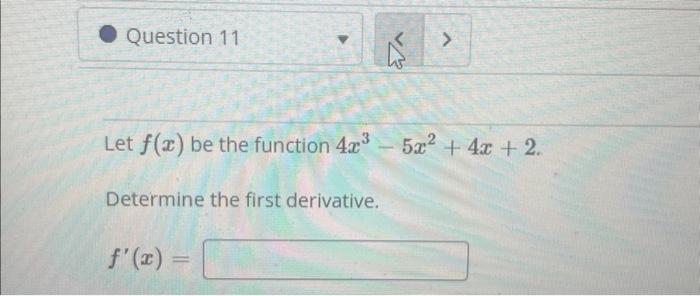 Solved Let F X Be The Function 4x35x2 4x 2 Determine The Chegg