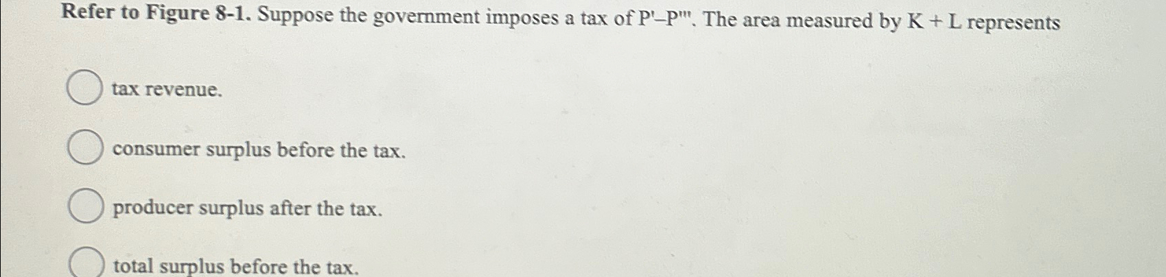 Solved Refer To Figure Suppose The Government Imposes Chegg