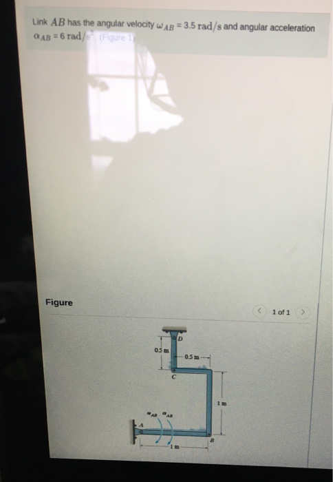 Solved Link AB Has The Angular Velocity WAB 3 5 Rad S And Chegg