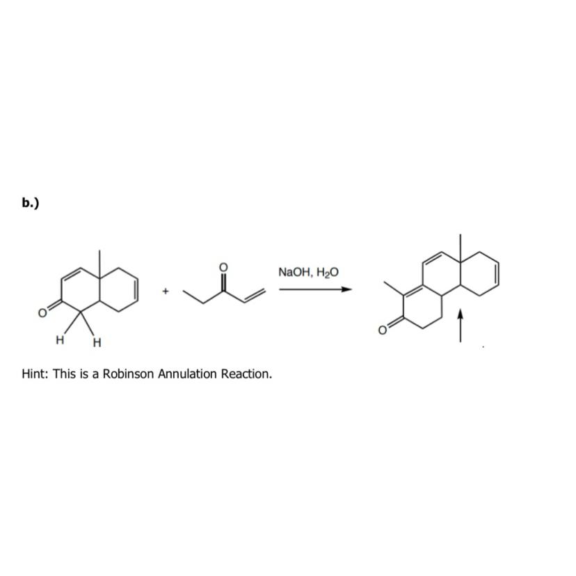 Solved Hint This Is A Robinson Annulation Reaction Draw A Chegg