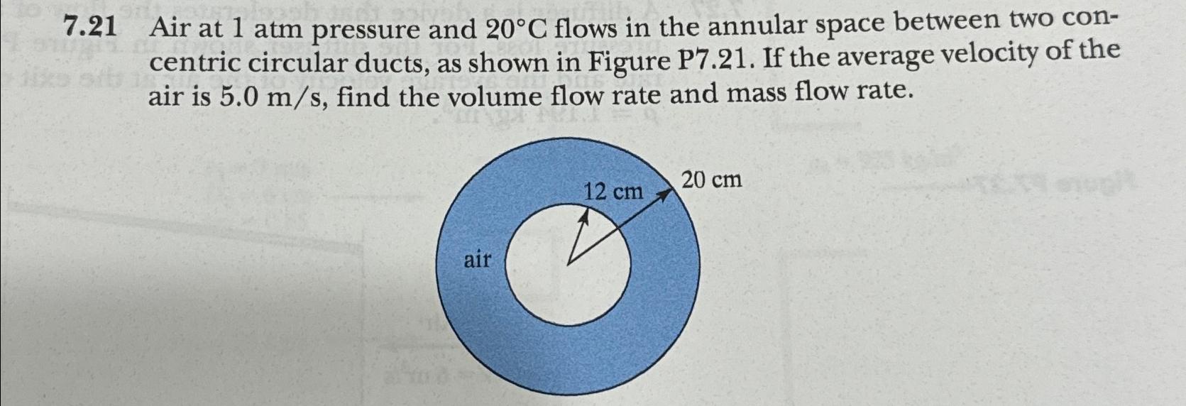 Solved Air At Atm Pressure And C Flows In The Chegg