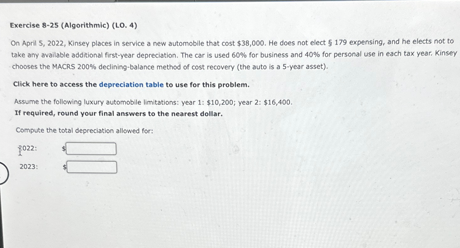 Solved Exercise 8 25 Algorithmic L0 4 On April 5 2022 Chegg