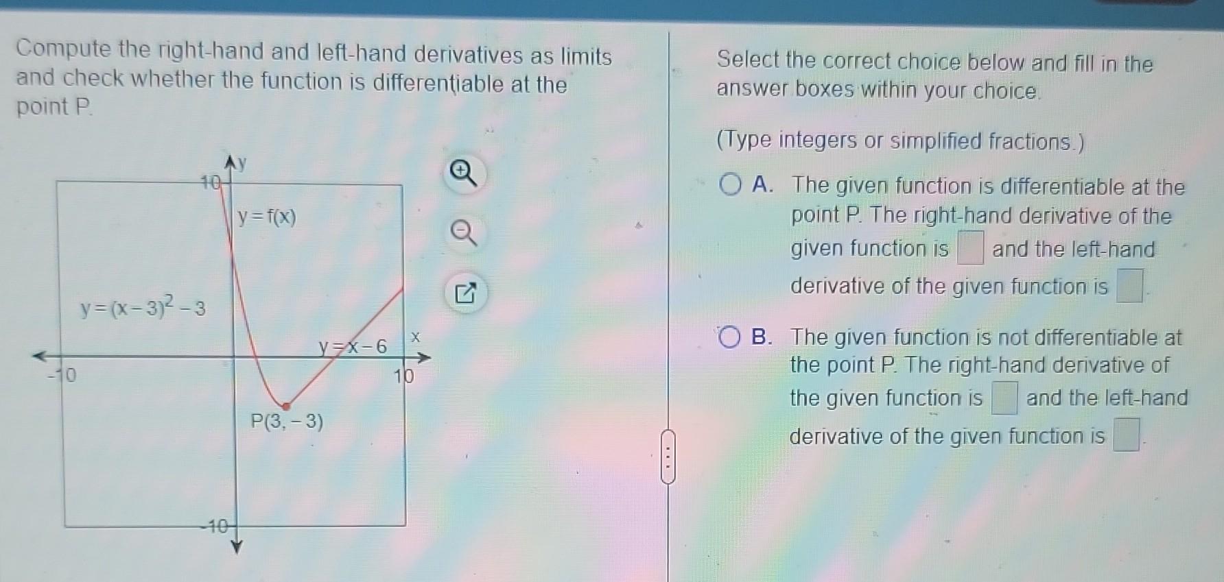 Solved Compute The Right Hand And Left Hand Derivatives As Chegg