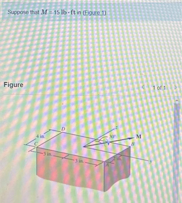 Solved Suppose That M 15lbft In Figure 1 FigureDetermine Chegg