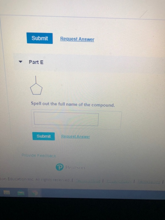 Solved Submit Request Answer Part D Spell Out The Full Name Chegg