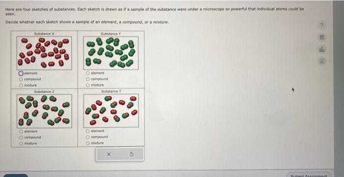 Solved Here Are Four Sketches Of Substances Each Sketch Is Chegg