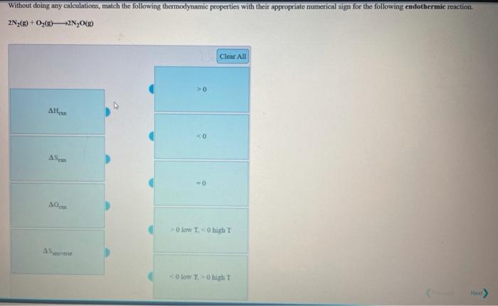 Solved Without Doing Any Calculations Match The Following Chegg