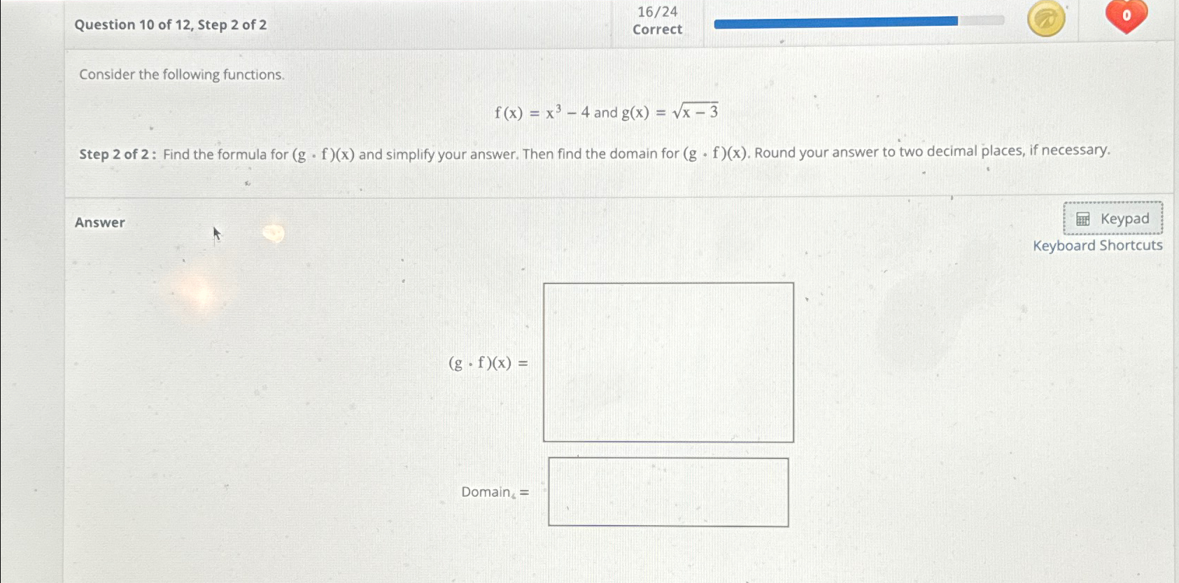 Solved Question Of Step Of Correct Consider Chegg