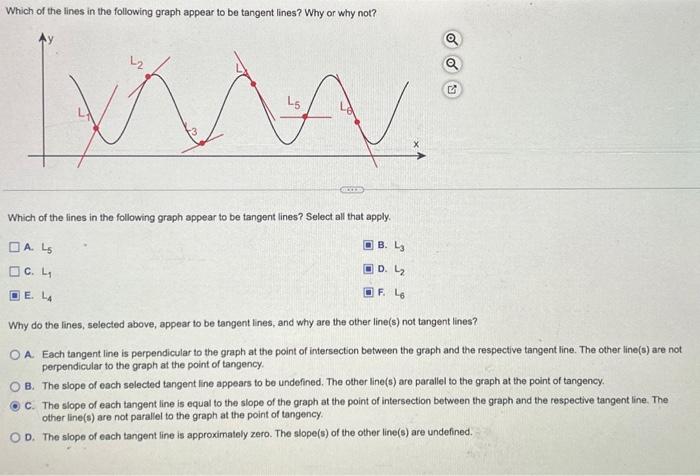 Solved Which Of The Lines In The Following Graph Appear To Chegg