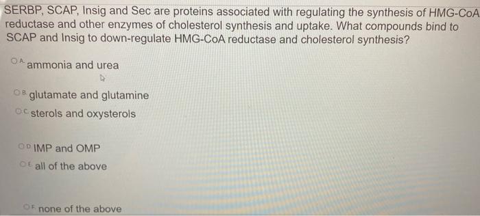 Solved Which Of The Following Amino Acids Are Glucogenic Chegg