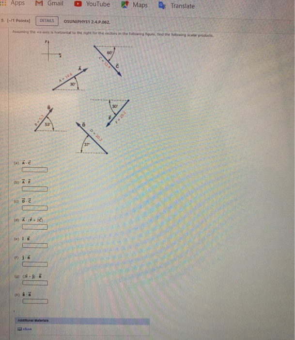 Solved Apps M Gmail Youtube Maps Translate Points Chegg