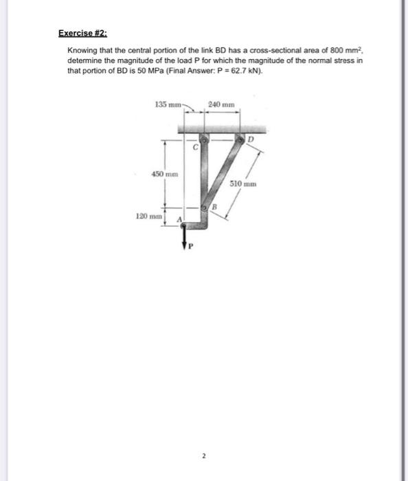 Solved Exercise 1 Two Solid Cylindrical Rods Are Joined Chegg