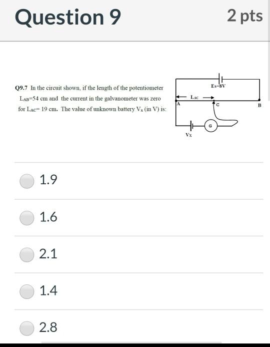 Solved Question Pts Es Sv In The Circuit Shown If Chegg