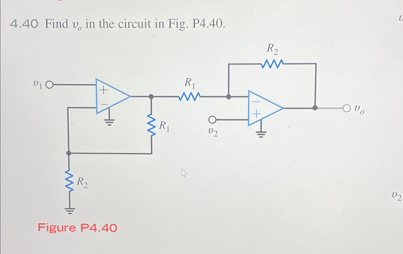 Solved 4 40 Find V0 In The Circuit In Fig P4 40 Figure Chegg