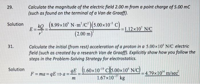 Solved Calculate The Magnitude Of The Electric Field Chegg