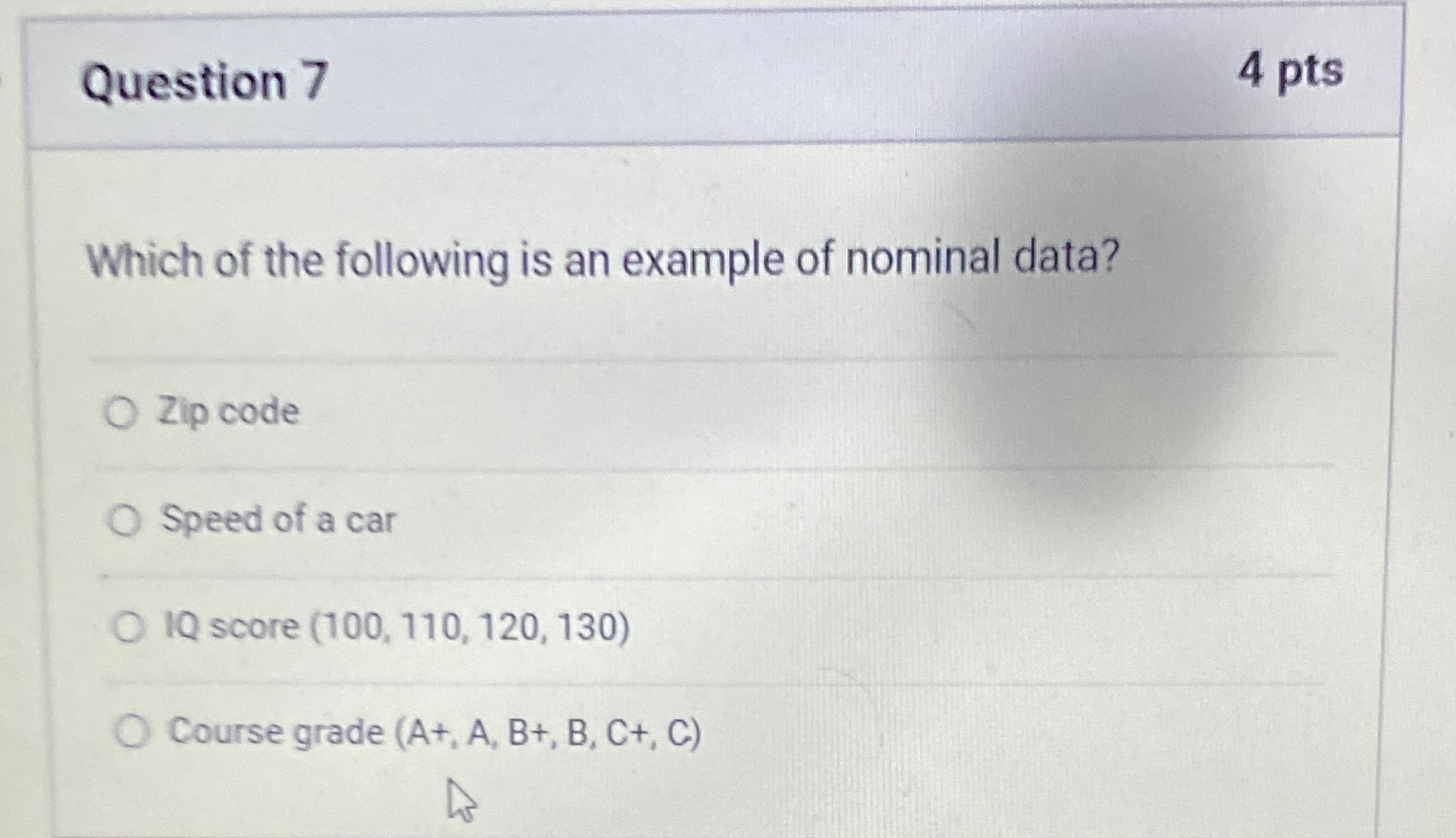 Solved Question 74 PtsWhich Of The Following Is An Example Chegg