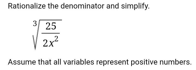 Solved Rationalize The Denominator And Simplify 32x225 Chegg