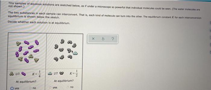 Solved Tiny Samples Of Aqueous Solutions Are Sketched Below Chegg