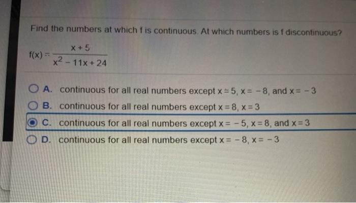 Solved Find The Numbers At Which F Is Continuous At Which Chegg