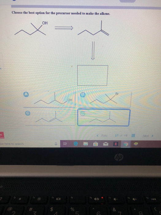 Solved Choose The Best Option For The Precursor Needed To Chegg