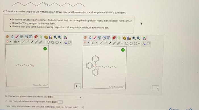 Solved A This Alkene Can Be Prepared Via Wittig Reaction Chegg