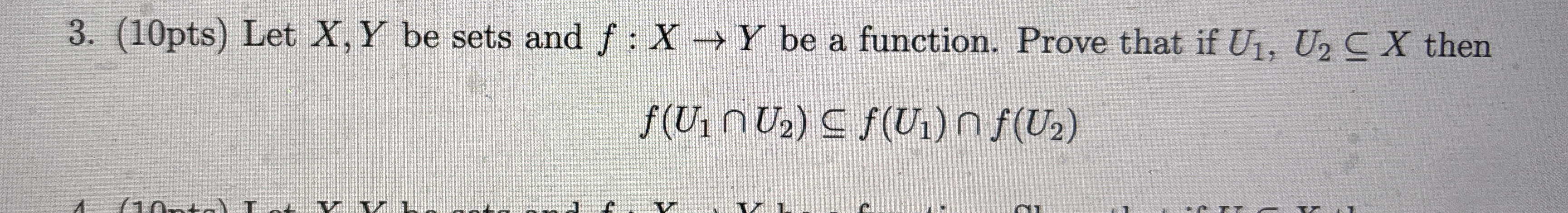 10pts Let X Y Be Sets And F XY Be A Function Chegg