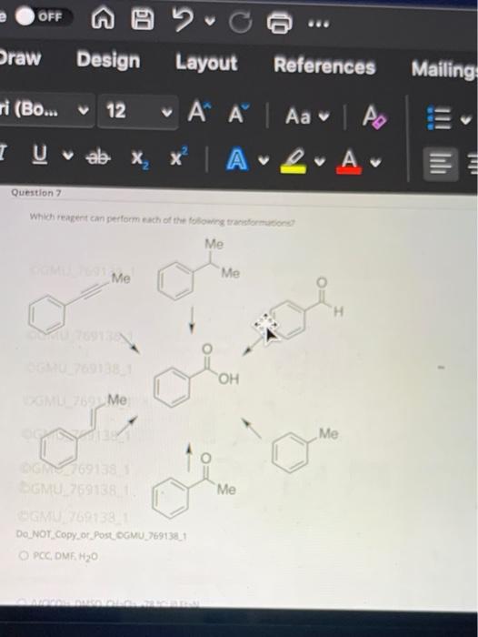 Solved Off A Y Draw Design Layout References Mailing Ri Chegg