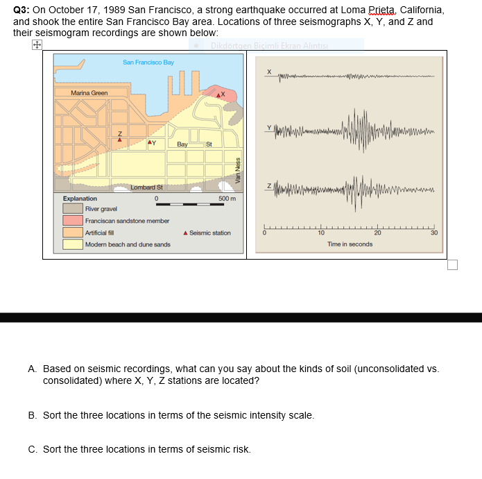 Solved Their Seismogram Recordings Are Shown Below A Based Chegg