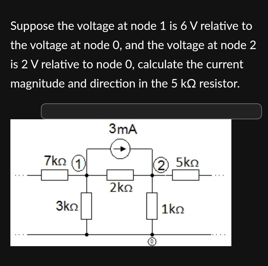 Solved Suppose The Voltage At Node Is V Relative To The Chegg