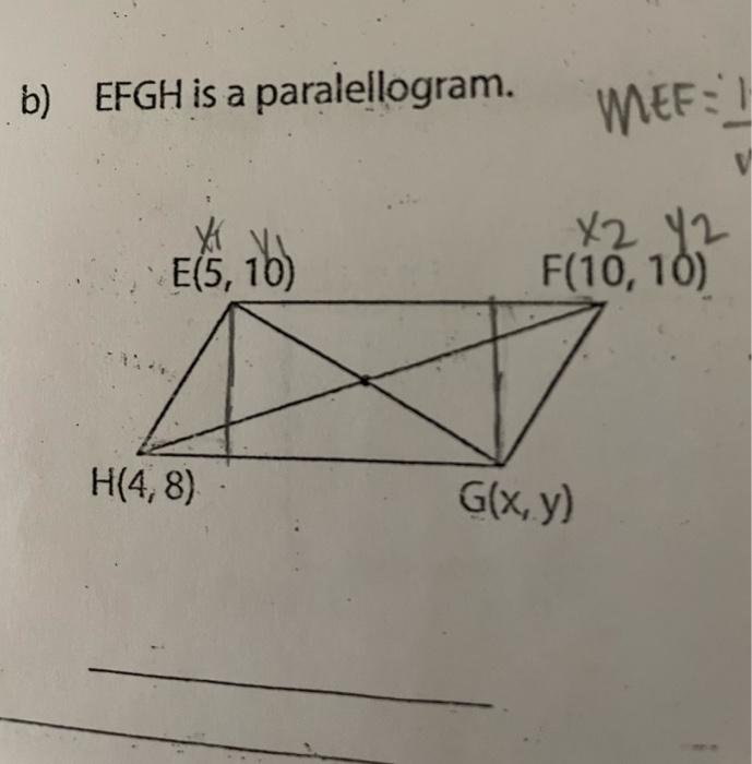 Solved B EFGH Is A Paralellogram Chegg