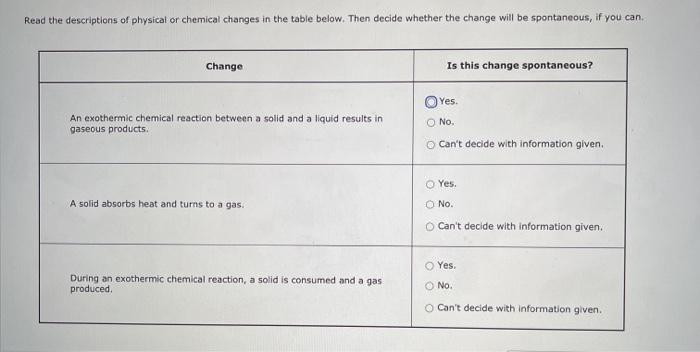 Solved Using The Thermodynamic Information In The Aleks Chegg