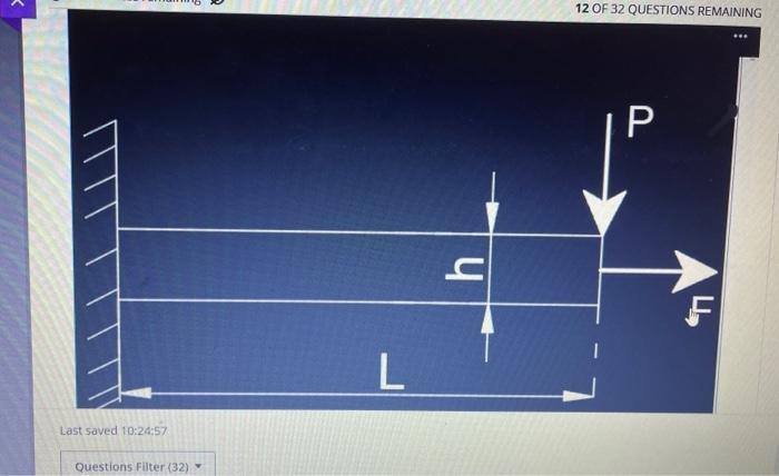 Solved Below Figure Shows A Cantilever Beam What Should Be Chegg