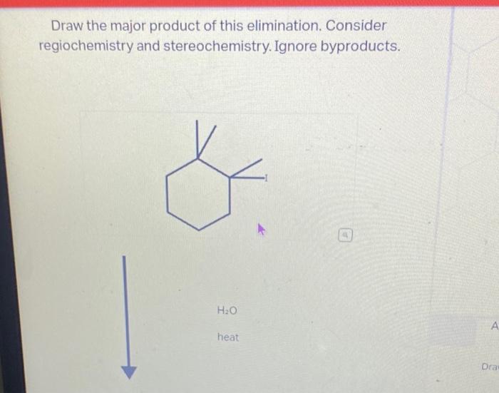 Solved Draw The Major Product Of This Elimination Consider Chegg