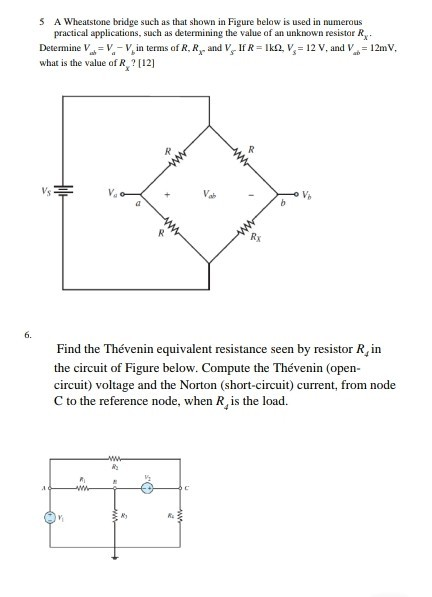 Solved S A Wheatstone Bridge Such As That Shown In Figure Chegg