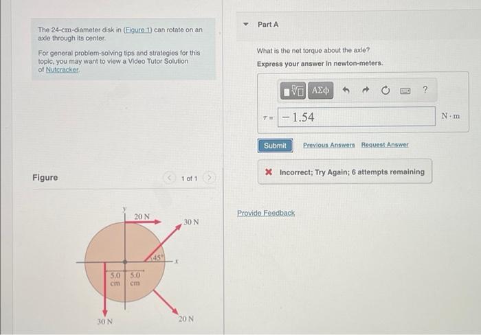 Solved Part A The Cm Diameter Disk In Figure Can Chegg