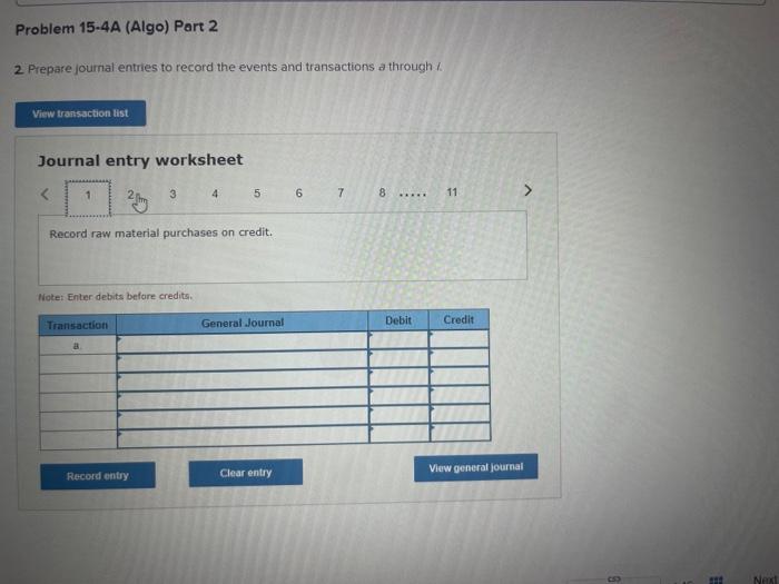 Solved Required Information Problem A Algo Preparing Chegg