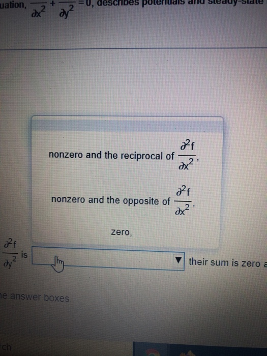 Solved The Two Dimensional Laplace Equation Chegg