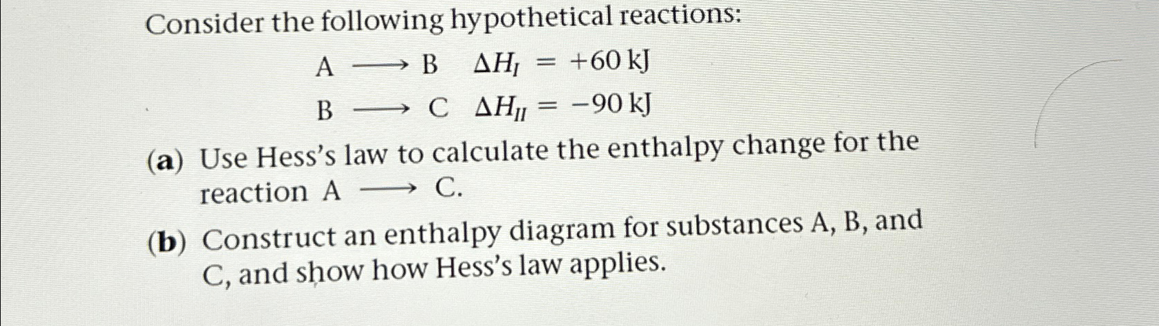 Solved Consider The Following Hypothetical Chegg