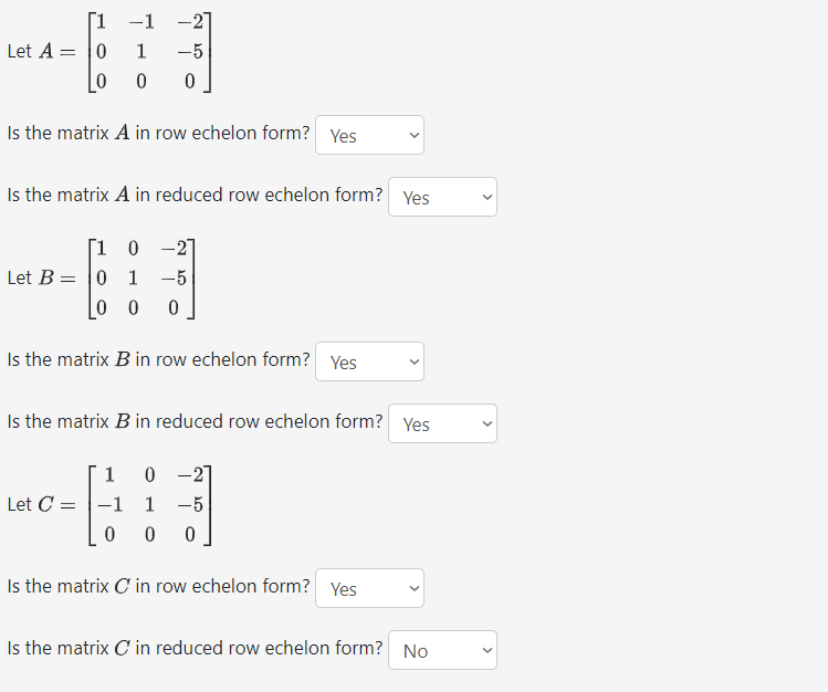 Solved Let A Is The Matrix A In Row Echelon Chegg