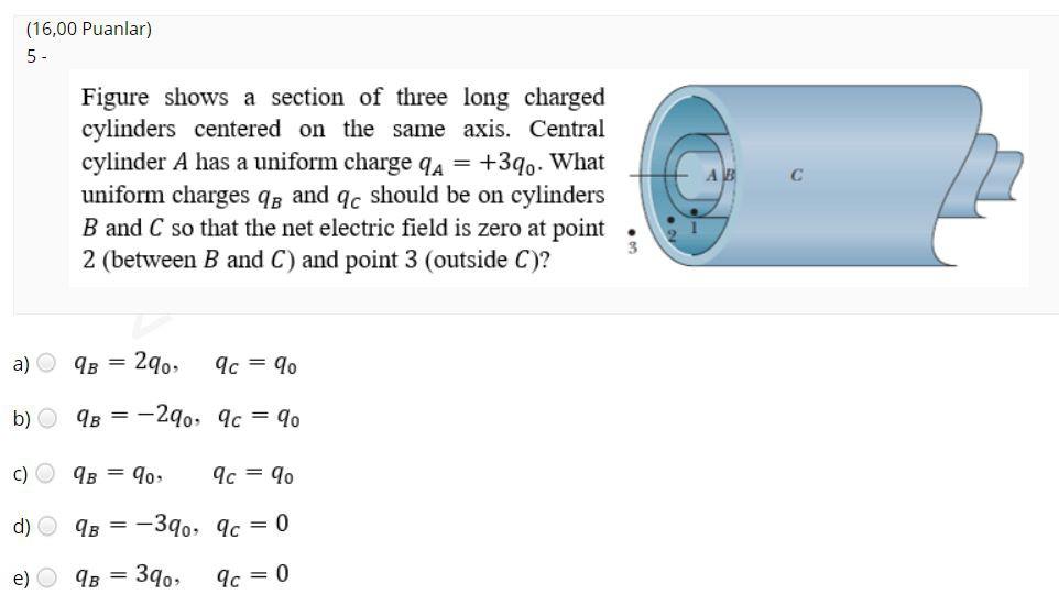 Solved 5 Figure Shows A Section Of Three Long Charged Chegg