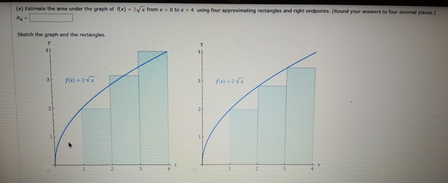 Solved A Estimate The Area Under The Graph Of F X Chegg