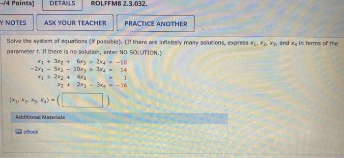 Solved 14 Points DETAILS ROLFFM8 2 3 032 Y NOTES ASK YOUR Chegg