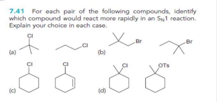 Solved 7 41 For Each Pair Of The Following Compounds Chegg