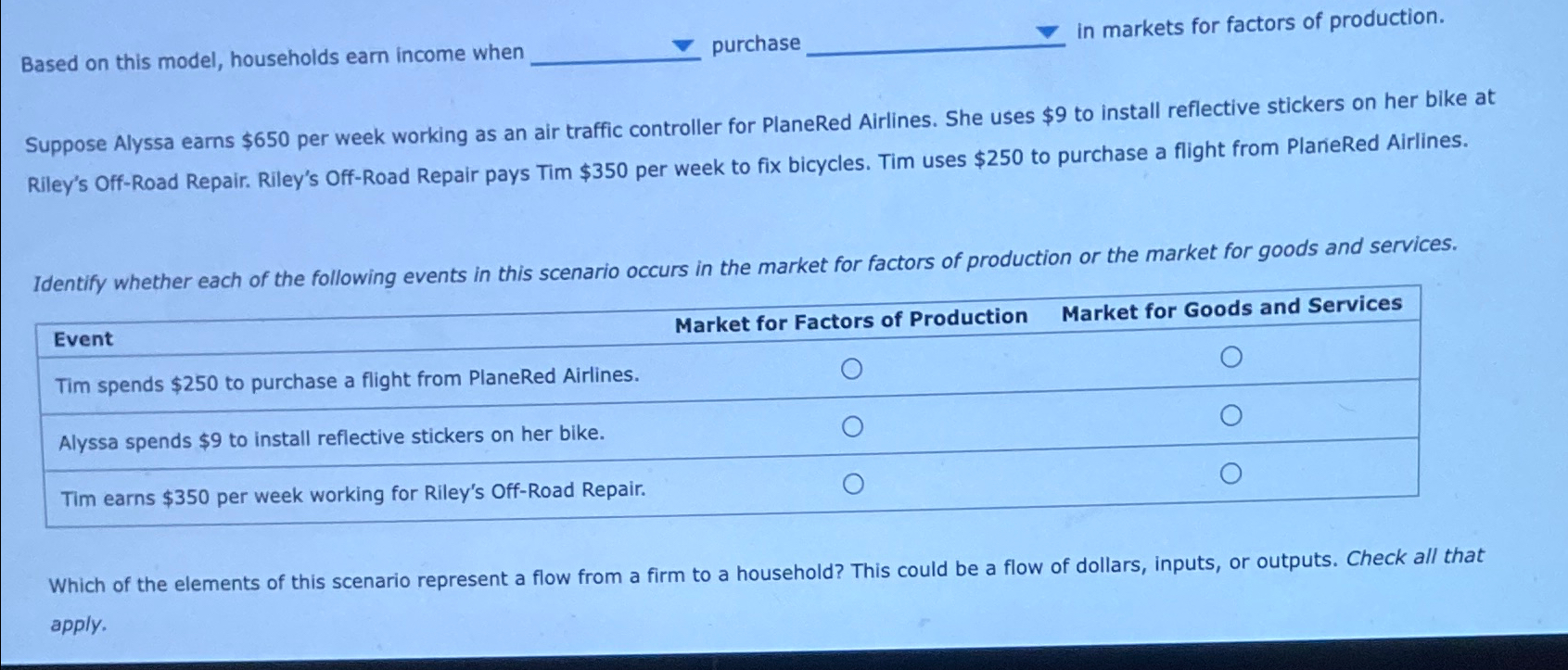 Solved Based On This Model Households Earn Income Chegg