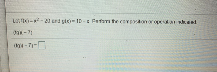 Solved Let F X X And G X X Find The Chegg