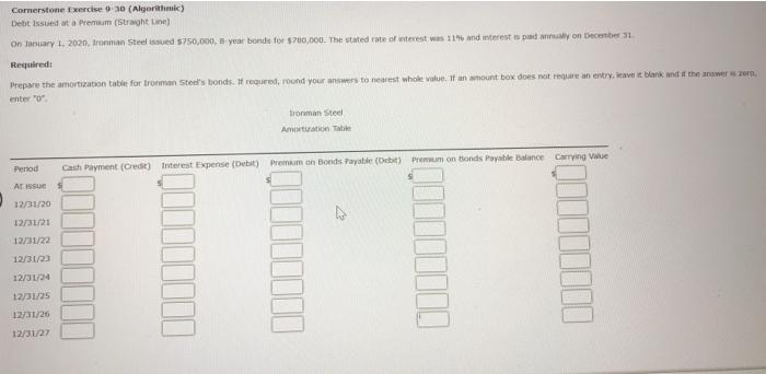 Solved Cornerstone Exercise 9 30 Algorithmic Debit Issued Chegg