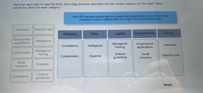 Solved Personnel Selection Standards Personnel Selection Is Chegg